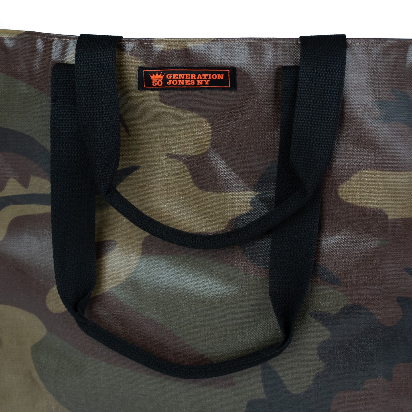Community Waxed Camouflage Canvas Tote - Limited Edition